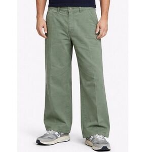 Vintage Y2K Op Ocean Pacific Wide Leg Chinos 34x27 10in Military Fatigue Green